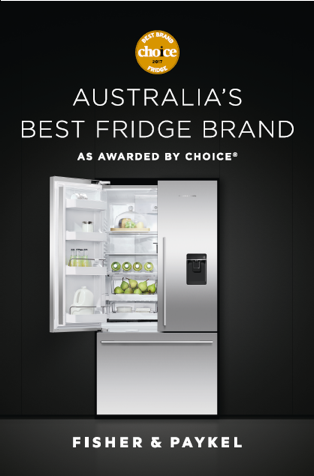 斐雪派克获评澳大利亚最佳冰箱品牌