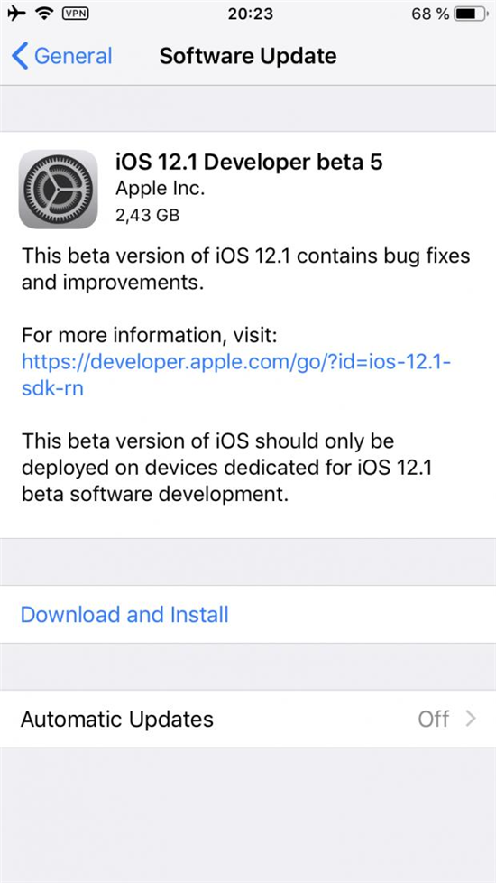  賿iOS 12.1 ĵ Beta 汾·