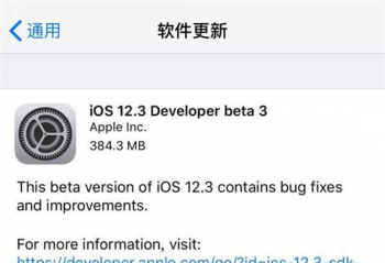 ����ƻ������iOS 12.3 beta 3���԰棬�ϻ��������򶯻������ع飡