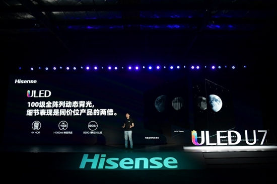 120Hz+100分区极佳画质体验!海信ULED超画质电视U7全球发布