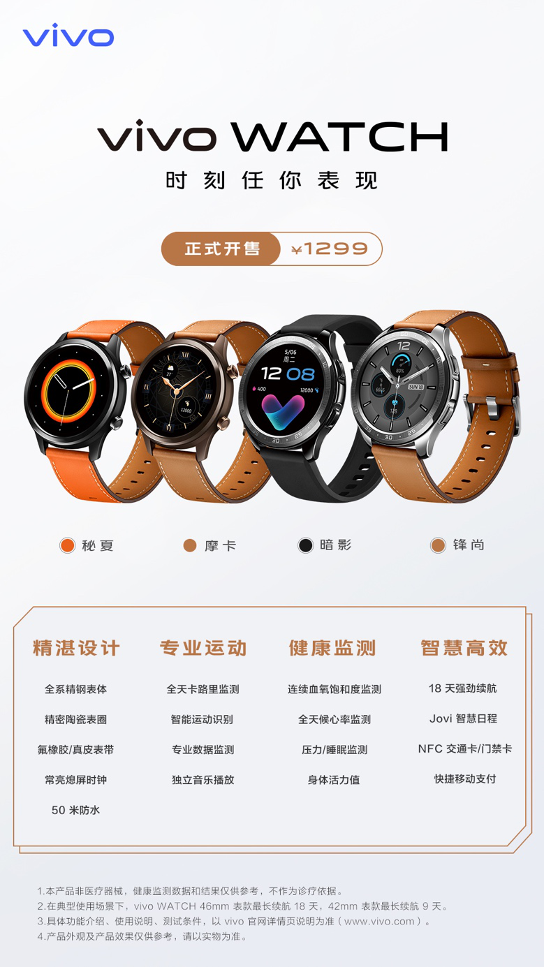 24Сʱǿ vivo WATCHֱȫ濪