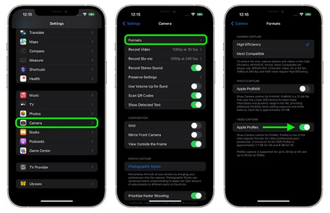  iPhone 13 Pro  iPhone 13 Pro Max  ProRes Ƶ