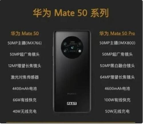 华为Mate 50系列9月7日发布  网传华为Mate50 Rs最新配置参数汇总