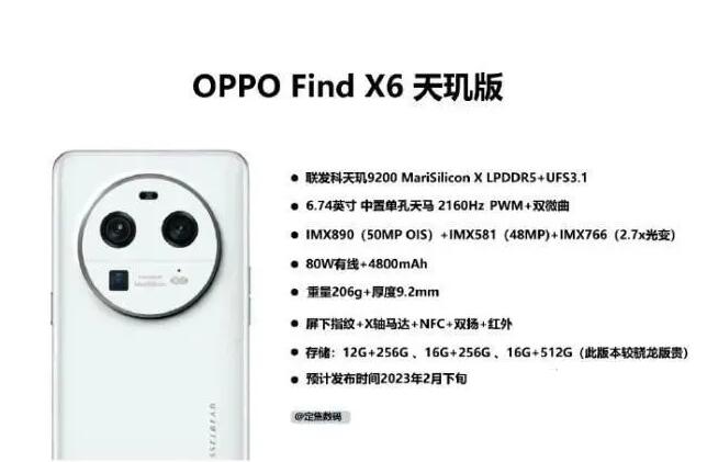  Oppo Find X6 ͺع  2Ѯ