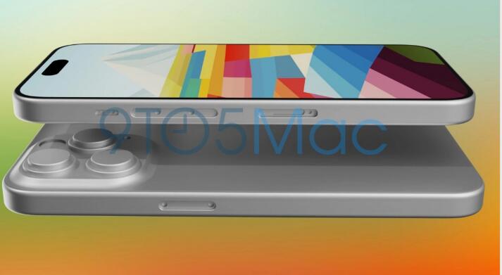 iPhone 15 Pro ��Ⱦͼ�ع�  �����ı߿򡢸���������ơ�USB-C �˿�