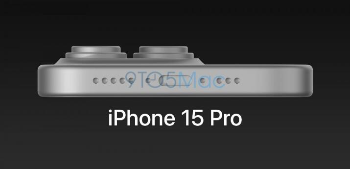 iPhone 15 Pro ��Ⱦͼ�ع�  �����ı߿򡢸���������ơ�USB-C �˿�