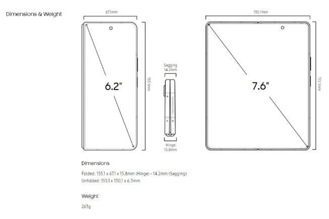 Galaxy Z Fold 5  ԡˮΡпɿԲ