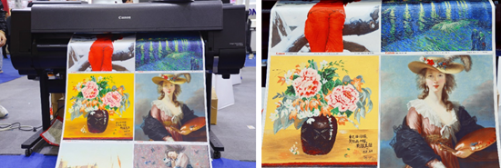 艺术“佳”成,佳能“印技”惊艳义乌框画展