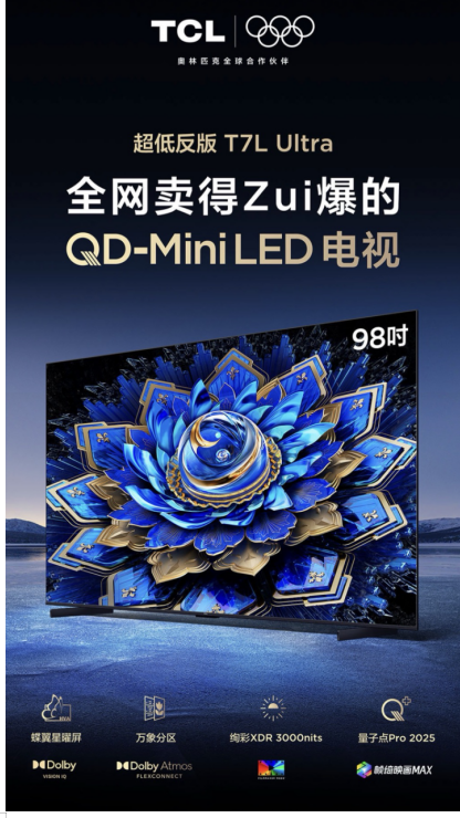 2025 Mini LED电视市场全面爆发,TCL用实力铸就中国电视传奇