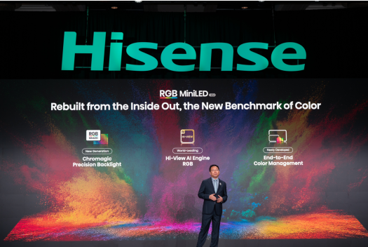 跨代领先!海信CES发布全新一代RGB-Mini LED电视