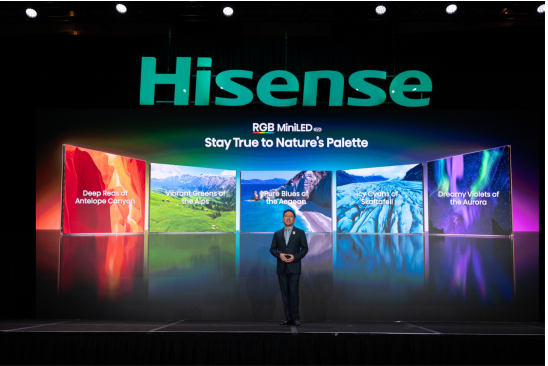 跨代领先!海信CES发布全新一代RGB-Mini LED电视