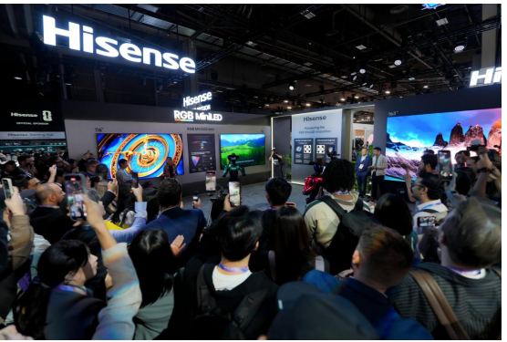 首秀即焦点!海信全新一代RGB-Mini LED电视116UX引爆CES 2026