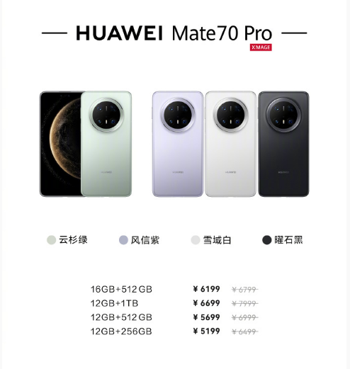 ��ΪMate70ϵ������������ʽ���������������߿���1800Ԫ�Ż� ​​​