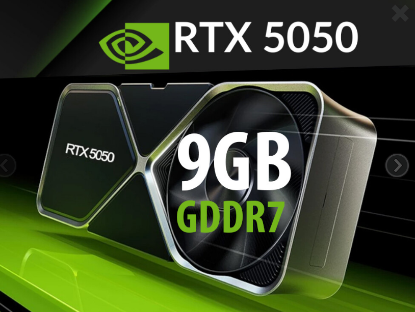 Ӣΰ�ｫ�� RTX 5050 9GB ������3GB GDDR7