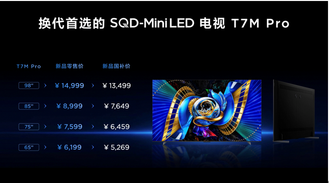 TCL发布会解析:Q9M Pro领衔,T7M系列双星登场,163吋Micro LED双曜压轴