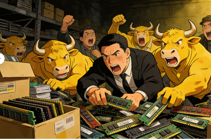 魔幻反转!内存从“抢疯”到“贱卖”,囤货党亏到哭,装机党笑醒