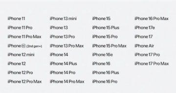 iOS 27֧�ֻ�������һ�ο���iPhone 11ϵ�м�������