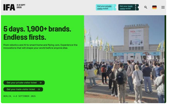 IFA2026�׷�ǰհ��AI�ҵ粻���Ǹ��900+����Ʒ�ƿ������
